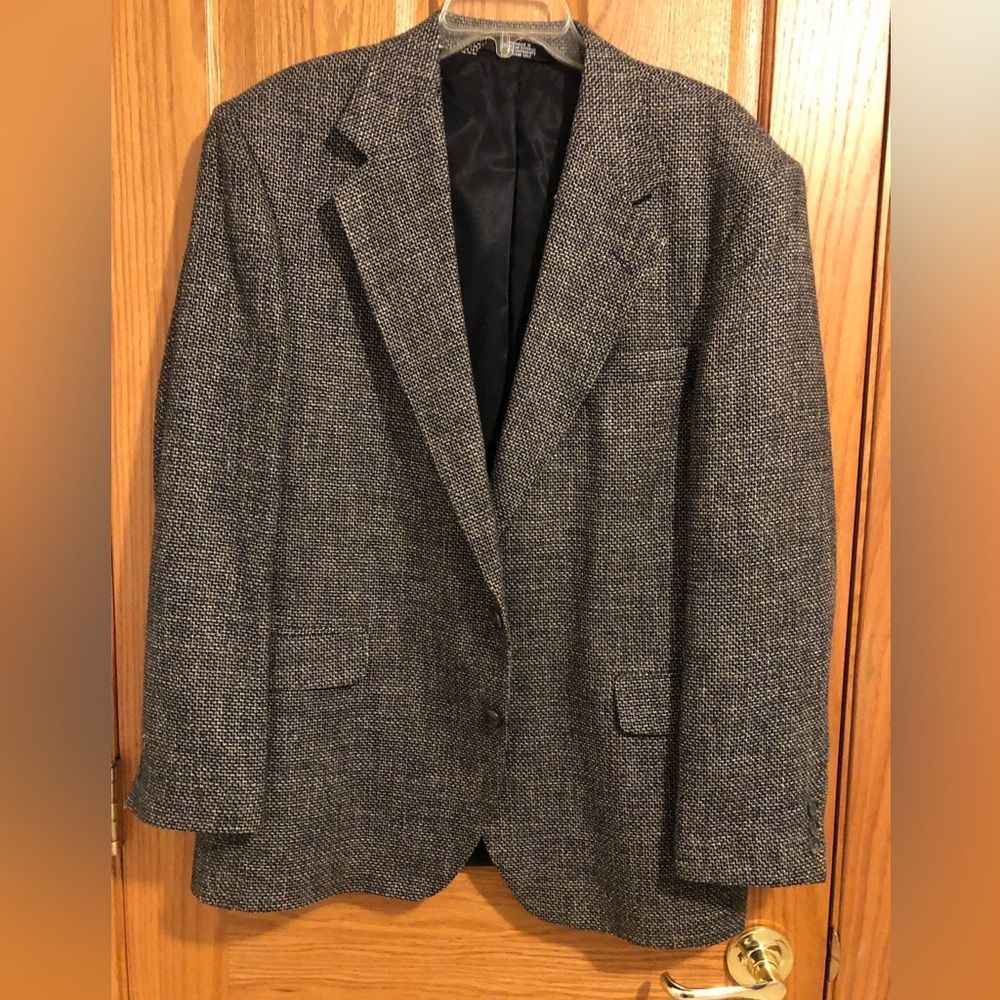 Haggar Men's Gray Tweed Blazer